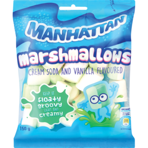 Manhattan Cream Soda & Vanilla Flavoured Marshmallows 150g