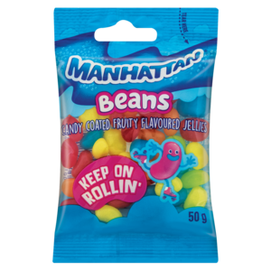 Manhattan Fruit Jelly Beans Sweets 50g