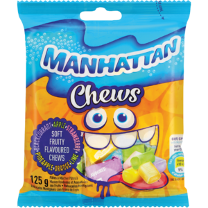 Manhattan Fruity Flavoured Chews 125g