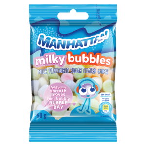 Manhattan Milky Bubble Sweets 50g