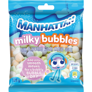 Manhattan Milky Bubbles Soft Gums 125g