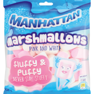 Manhattan Pink & White Marshmallows 400g