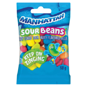 Manhattan Sour Beans Sweets 50g