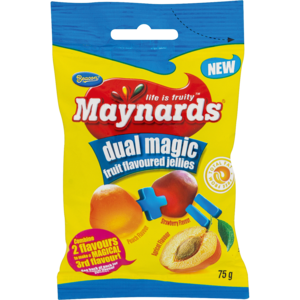 Maynards Dual Magic Fruit Flavoured Jellies 75g