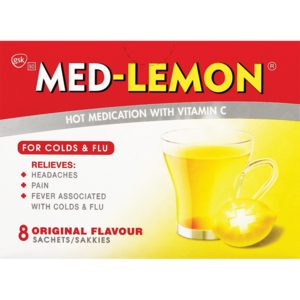 Med-Lemon Cold & Flu Medication 8 Pack