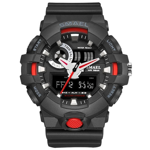 Men Watches Red Style Sport Watch Smael Brand