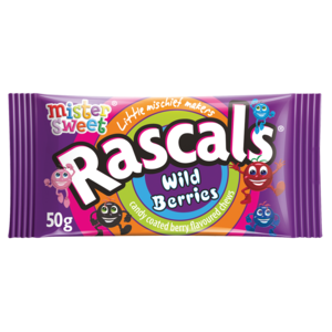 Mister Sweet Rascals Wild Berries Flavoured Sweets 50g
