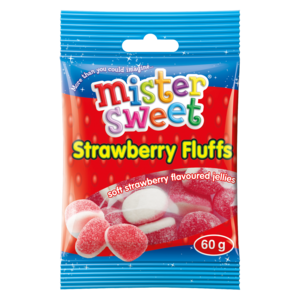 Mister Sweet Strawberry Fluffs 60g