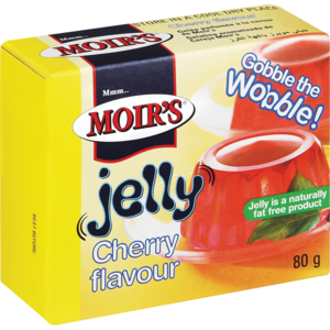 Moir's Cherry Flavoured Jelly 80g