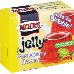 Moir's Raspberry Flavoured Jelly 80g