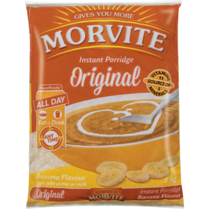 Morvite Original Banana Flavoured Instant Porridge 1kg