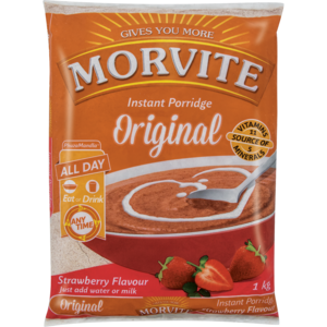 Morvite Original Strawberry Flavoured Instant Porridge 1kg