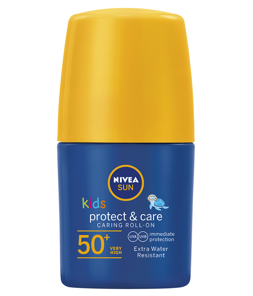 Nivea Sun Kids Caring Roll-on Spf50+ Sunscreen 50ml - myhoodmarket