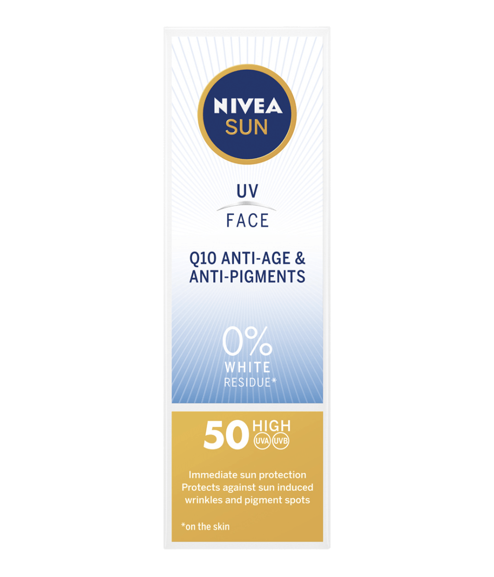 Nivea Sun Q10 Anti-age & Anti-pigments Spf50 Sunscreen 50ml - myhoodmarket