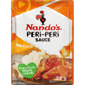 Nando's Medium Peri-Peri Sauce Sachet 25g - myhoodmarket