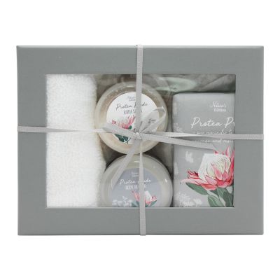 Natures Edition Little Wonders Gift Set Protea Pride Containing 200g Soap 50g Body Butter 80g Bath Salts 80gr
