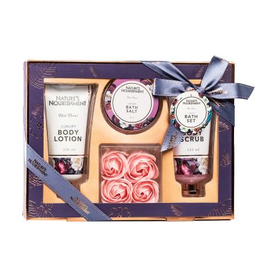 Natures Nourishment Bath Gift Set Peony 7pcs