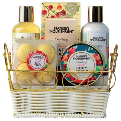 Natures Nourishment Bath Set Cranberry 6pcs