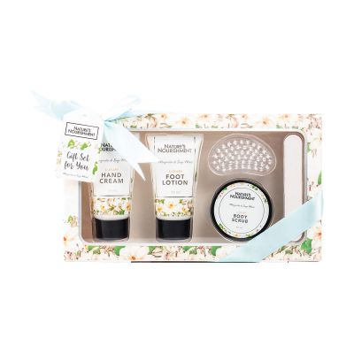 Natures Nourishment Bath Set Magnolia & Sage & Mint 5pcs