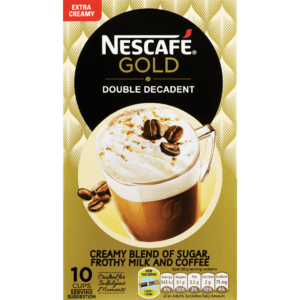 Nescafé Gold Double Decadent Cappuccino Sticks 10 Pack - Hoodmarket