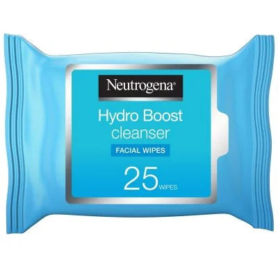 Neutrogena, Cleansing Wipes, Hydro Boost Cleansing, Face, Pack Of 25 Wipes
