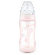 Nuk First Choice Bottle Silicone Teat Rose 0-6 months 300ml - myhoodmarket