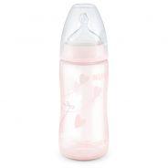 Nuk First Choice Bottle Silicone Teat Rose 0-6 months 300ml - myhoodmarket