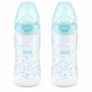 Nuk First Choice Silicone Bottle 6-18 months 300ml - 2 Pack - myhoodmarket