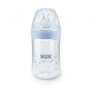 Nuk Nature Sense Bottle Silicone Teat Medium 6-18 months 260ml Blue - myhoodmarket