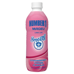 Number 1 Long Life Smooth Strawberry Cream Flavour Mageu 1L
