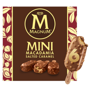 Ola Magnum Mini Macadamia Salted Caramel Ice Cream 6 Pack
