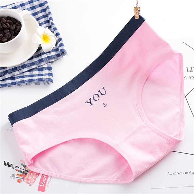 Panties for Women Cotton Startfishi Print Letters