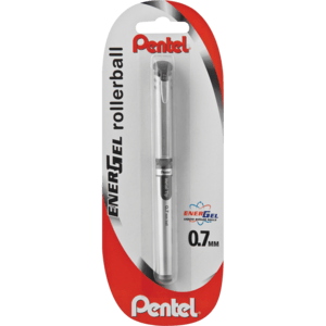 Pentel Black Metal Rollerball Pen 0.7 - myhoodmarket