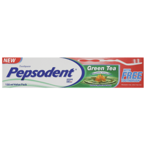 Pepsodent Green Tea Toothpaste 150ml - myhoodmarket