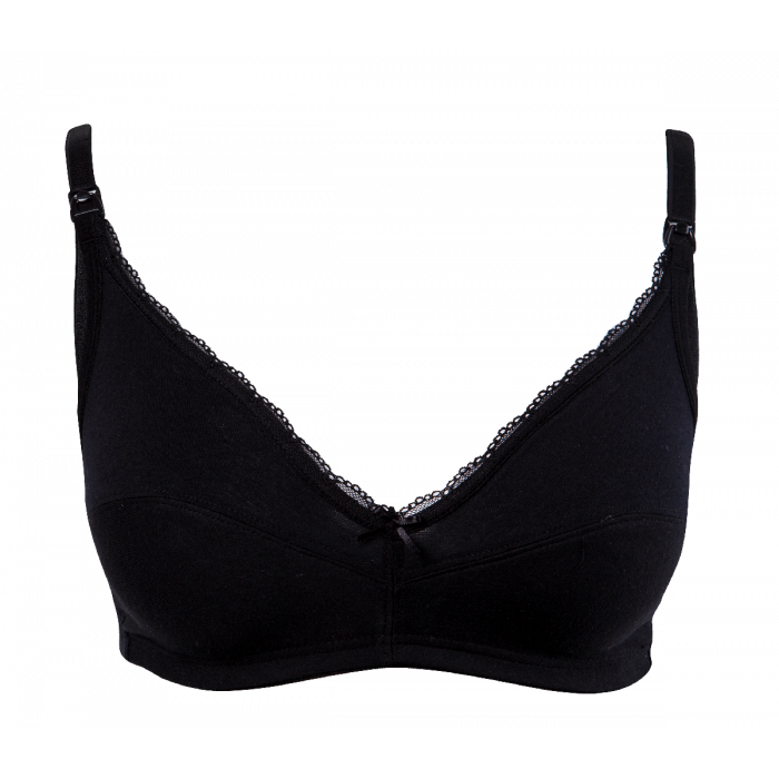 Playtex Maternity Cotton Feeding Bra - Black 34D