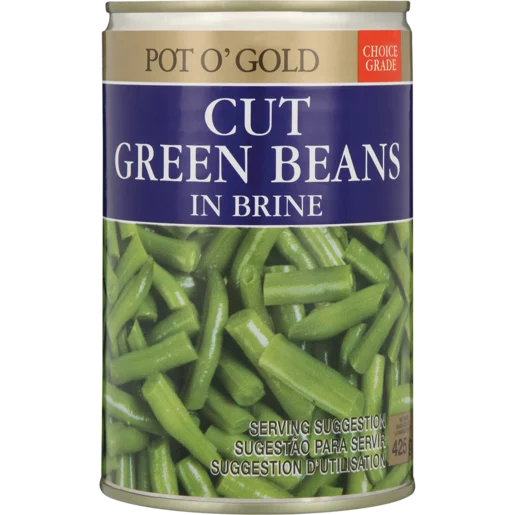 Pot O' Gold Green Beans Cut In Brine 425g