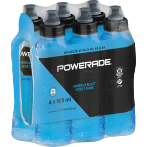 Powerade Mountain Blast Sports Drinks 6 x 500ml