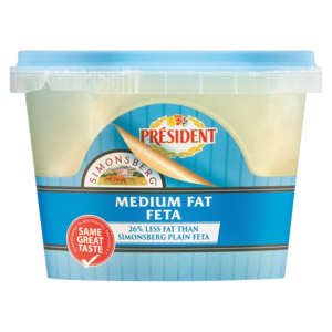 Président Simonsberg Medium Fat Feta Cheese 200g