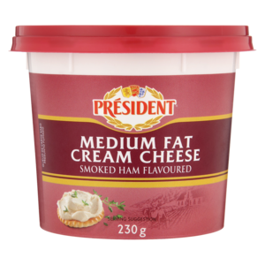 Président Smoked Ham Flavoured Cream Cheese 230g