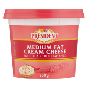 Président Sweet Thai Chilli Flavoured Cream Cheese 230g