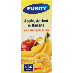 Purity 100% Apple, Apricot & Banana Baby Fruit Juice Blend 200ml - myhoodmarket