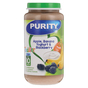 Purity Apple, Banana, Yoghurt & Blackberry Baby Food 250ml - myhoodmarket