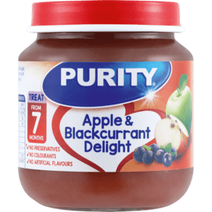 Purity Apple & Blackcurrant Delight Baby Food 125ml - myhoodmarket