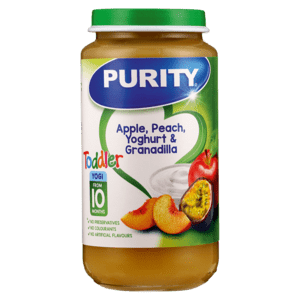 Purity Apple, Peach, Yoghurt & Granadilla Baby Food 250m - myhoodmarket