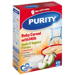 Purity Apple & Yoghurt Flavoured Baby Cereal With Milk 200g - myhoodmarket