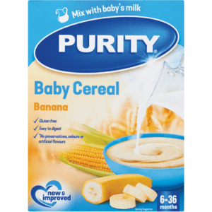 Purity Banana Baby Cereal 450g - myhoodmarket