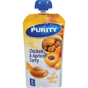 Purity Chicken & Apricot Curry Meal Puree Pouch 110ml - myhoodmarket