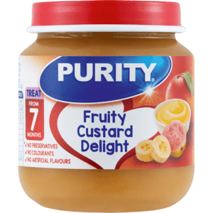 Purity Fruity Custard Delight 2nd Baby Food 125ml - myhoodmarket