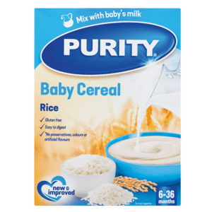 Purity Gluten Free Rice Baby Cereal 200ml - myhoodmarket
