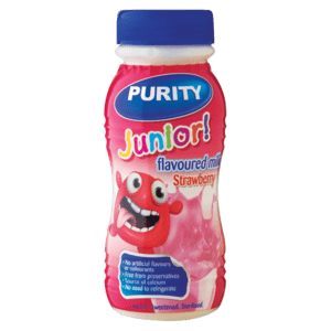 Purity Junior Strawberry Flavoured Milk Drink 200ml - myhoodmarket